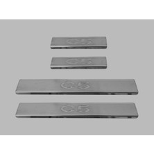 Citroen C5 Sd/sw Kapı Eşiği 4 Parça 2008 ve Üzeri Krom Paslanmaz Çelik