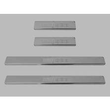 Citroen C-Elysee Sd Kapı Eşiği 4 Parça 2012 ve Üzeri Krom Paslanmaz Çelik