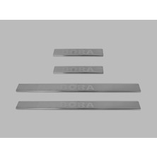 Volkswagen Bora Sd Kapı Eşiği 4 Parça 1998-2004 Krom Paslanmaz Çelik