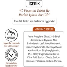 Nano Derma C Vitamin Serumu Parlatıcı Aydınlatıcı Hyaluronik Asit Vitamin B5 Serum Brighten Radiance Serum 30 ml