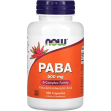 Now Foods Paba 500 Mg 100 Capsules