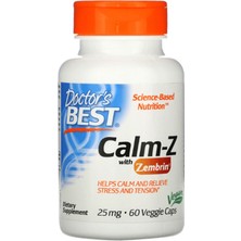 Doctor's Best Calm-Z With Zembrin 25 Mg 60 Veggie Capsul