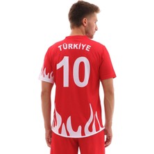Sportech R0121 Alevli Türkiye Forması Tek Üst (Tek Kelime Isim Yazılır) 128
