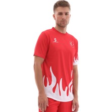 Sportech R0121 Alevli Türkiye Forması Tek Üst (Tek Kelime Isim Yazılır) 128