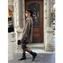Özel Unisex Seri Cutout Detaylı Paraşüt Gömlek