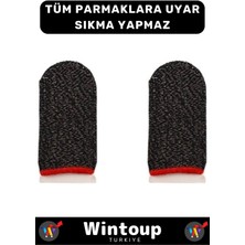 Wintoup E-Spor Parmak Eldivenleri - Pubg Oyun Eldiveni Ter Geçirmez 2 Çift=4 Parmaklık