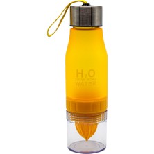 H2O - Limon / Meyve / Sebze Filtreli Tritan Su Şişesi Suluk Matara - 650 ml - Bpa Içermez