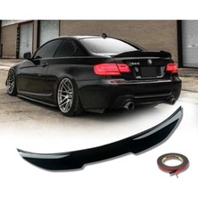 X Power Tuning Bmw E92 Coupe Psm Plastik Parlak Siyah Boyalı Spoiler