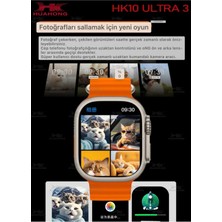 HK10 Ultra 3  Yeni Versiyon Chat Gpt 2.0 Akıllı Saat Amoled Ekran 410*494 3D MENÜ STİL