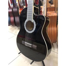 Saranda Kesik Kasa Siyah Klasik Gitar