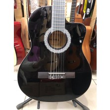 Saranda Kesik Kasa Siyah Klasik Gitar
