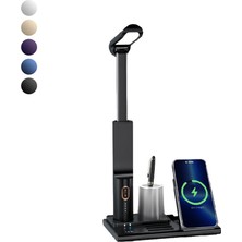 Linktech W799 3in1 15W Kablosuz Şarj Standı ve Masaüstü Lamba