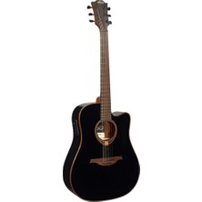 Lag Gla T118DCE-BLK  Siyah Dreadnought Cutaway Elektro Akustik Gitar