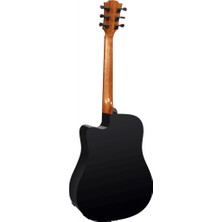 Lag Gla T118DCE-BLK  Siyah Dreadnought Cutaway Elektro Akustik Gitar