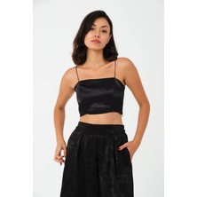 Lush Saten Crop Top