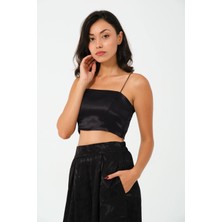 Lush Saten Crop Top