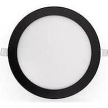 Ycl ALP-1212 12 Watt Slim Yuvarlak Siyah Kasa Beyaz LED Panel