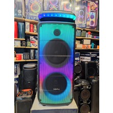 Hepu Hp 909 Taşınabilir Parti Boy Şarjlı Rgb Bluetooth Hoparlör 2*8 Inc 40 W Rms 3 Inc Twetter