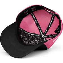 BlackBörk V1 Trucker At - 5 Kod Logolu Unisex Siyah-Pembe Şapka