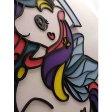 Kişiye Özel Ahşap Unicorn Kapı / Duvar Süs