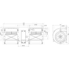 Kormas 12V Kalorifer Motoru Blower (325*116 (3 Devir)