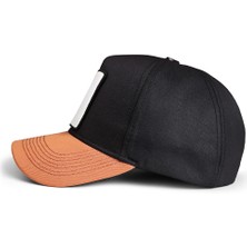 BlackBörk V1 Baseball Tilki - 2bs Kod Logolu Unisex Kiremit Siperli-Siyah Şapka