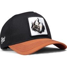 BlackBörk V1 Baseball Kurt - 6bs Kod Logolu Unisex Kiremit Siperli-Siyah Şapka