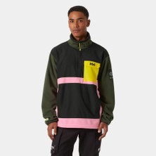 Helly Hansen Play 1/2 Zıp Polar HHA.54086 Unisex Yeşil - Pembe Polar (Baştan Geçme)