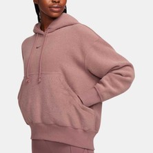 Nike Phoenix Plush Os Womens Brown Hoodie Kadın Kahverengi Polar Sweatshirt FN3625