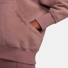 Nike Phoenix Plush Os Womens Brown Hoodie Kadın Kahverengi Polar Sweatshirt FN3625