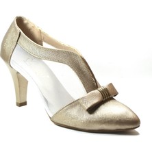 Beety Sm-02 Dore Tüllü Kadın Topuklu Stiletto Ayakkabı