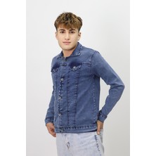 Erkek Çocuk Kot Denim Likralı  4-17 Yaş Kot Ceket