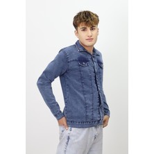 Erkek Çocuk Kot Denim Likralı  4-17 Yaş Kot Ceket