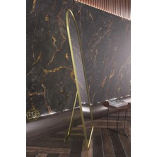 Mg Dekor Gold Metal Çerçeveli 180X70 cm Ayaklı Boy Aynası Pintrest Ayna Influancer Ayna Butik Aynası