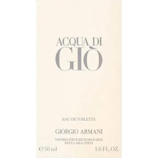 Giorgio Armani Acqua Di Gio EDT Refillable Erkek Parfümü 50 ml