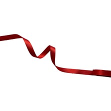 Nazarone Kırmızı Saten Kurdele 1  cm  - 10 Metre