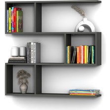 Rafkestir Alize Duvar Raf Set Antrasit ( Mat )