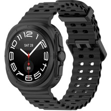 Mobify Samsung Galaxy Watch Ultra 47MM Ayarlanabilir Kademeli Dalga Tasarımlı Silikon Kordon KRD118