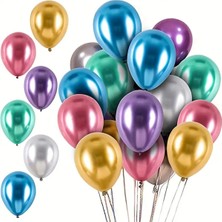 Balon Diyarı Karışık  Metalik , Pastel , Krom [aynalı] Balon