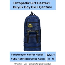 Carlburn Büyük Boy Ortopedik & Terletmeyen Konfor Modeli Çok Gözlü Bölmeli Lise Ortaokul Okul Sırt Çantası