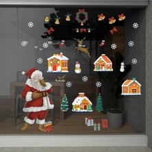 Mediterian Yılbaşı Temalı Renkli Çocuk Odası Duvar Stickerleri, Eğlenceli Dekorasyon, Çok Renkli