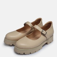 Trisiss Kadın Loafer Ayakkabı Bej 01-6024