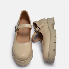 Trisiss Kadın Loafer Ayakkabı Bej 01-6024