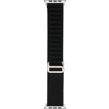 Mobify Apple Watch 10 42MM Metal Tokalı Örgü Yapılı Hasır Naylon Kordon KRDBAND74