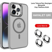 Joko Iphone 14 Pro Kılıf Flet Lens Magsafe Kapak - Gri 13