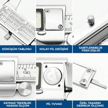 Paslanmaz Çelik Dijital Göstergeli Kumpas 150mm Kalınlık Ölçer