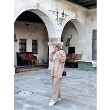 Aselim Hijap Moda Premium Veloso Modal Takım Kahve