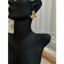 Goddess Glow Gold Çelik Altın Kaplama Pinterest Küpe