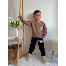 Jolly Kids Erkek Çocuk Baskılı Sweatshirt Takım