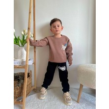 Jolly Kids Erkek Çocuk Baskılı Sweatshirt Takım